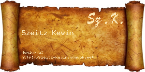 Szeitz Kevin névjegykártya